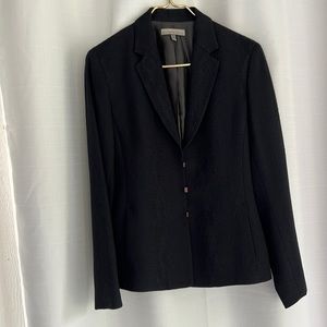 Gorgeous Anne Klein Navy jacket with embossed reptile pattern.Fabulous condition